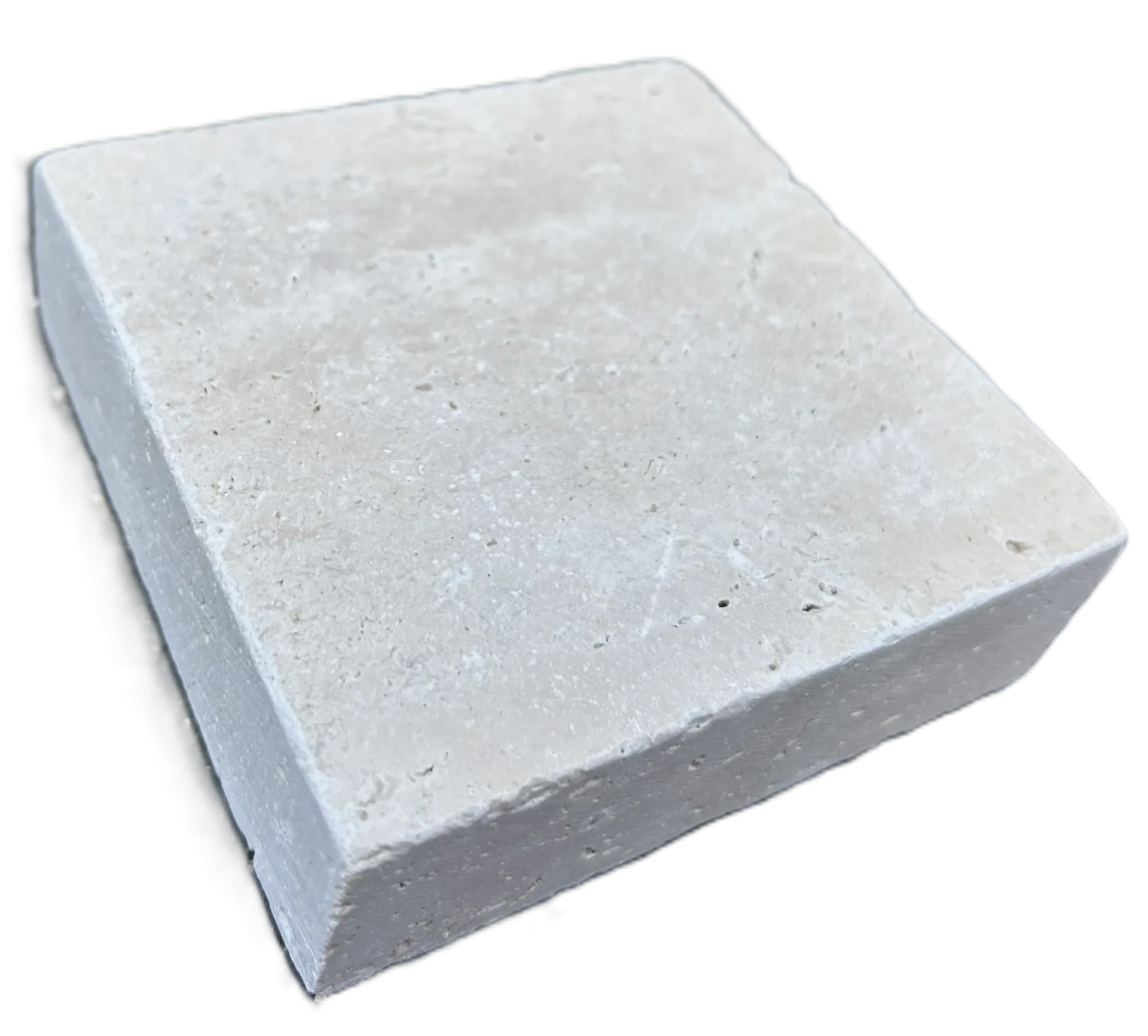 [PTB001] Pavé travertin - vieilli - 10x10x3 Beige Classic (90pcs/m²)