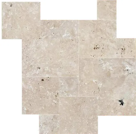 Dalle Travertin Rustique OPUS 4 60x40 - Ep.1,2