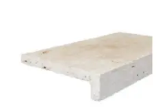 Margelle travertin - vieilli - 33x61x3 Beige Classic - retombée 3cm