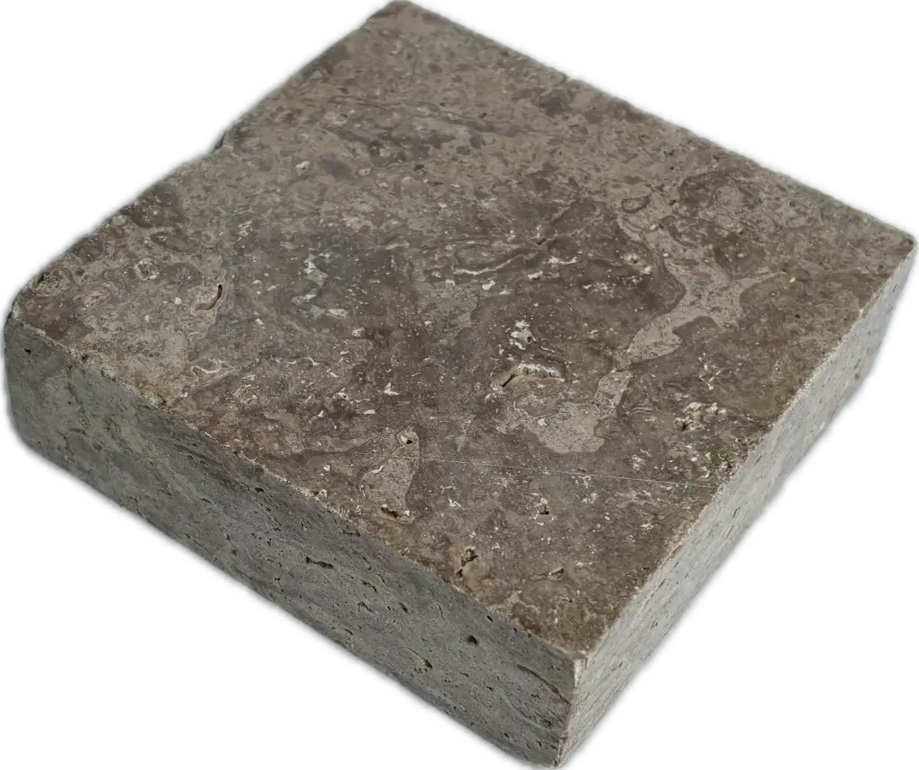 [PTC001] Pavé - Travertin Chocolat - 10x10x3 (90pcs/m²)