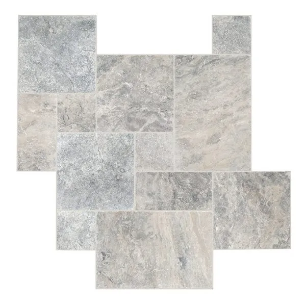 Dalle travertin - vieilli - OPUS 4 60x40 - Ep.1,2 Bleu