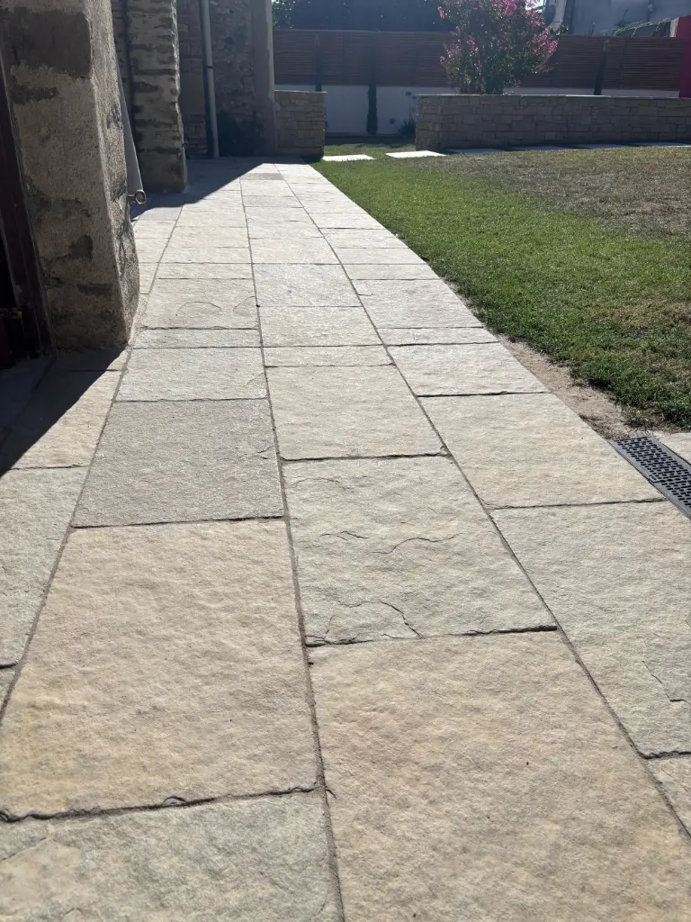 Dalle Tandur tambouriné - bords sciés - 60x40 - Ep.2 Ocre