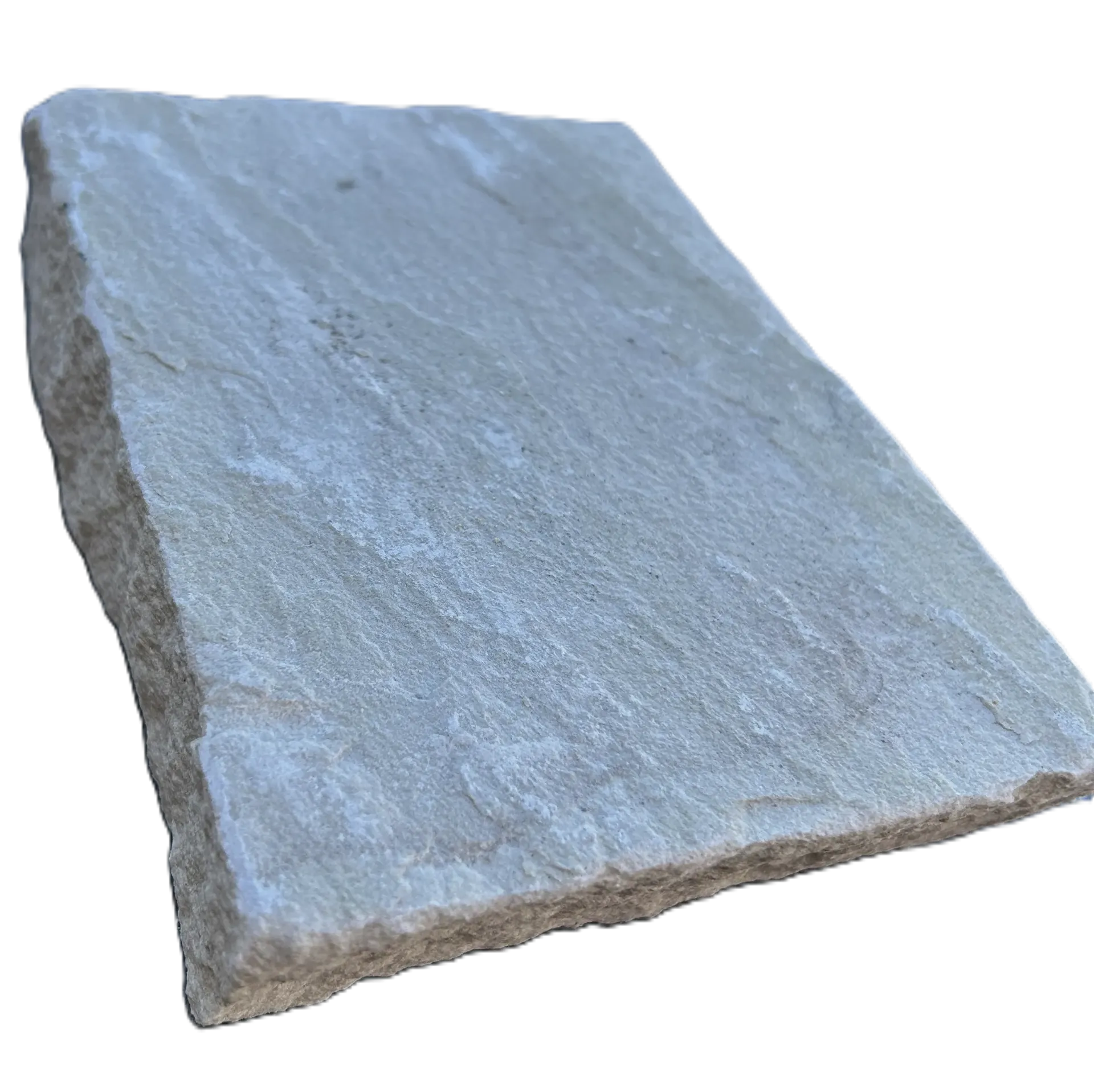 Pavé grès clivé calibré 14x20x5 Beige Mint (32pcs/m²)
