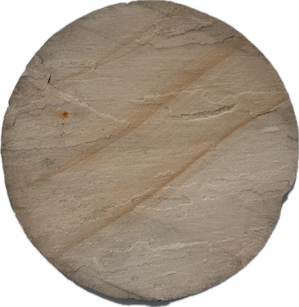 Palis grès Rond Ø60 2 faces naturelles ép.2/3 Beige Mint