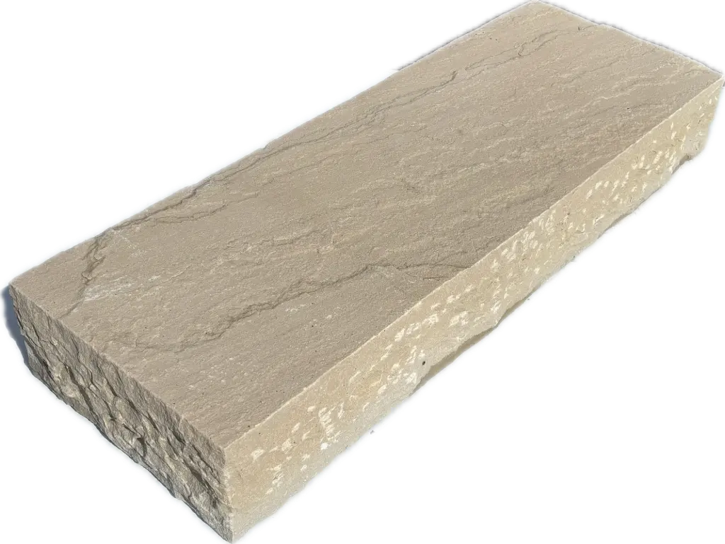 Bloc marche grès clivée 35x15 lg.1m Beige Mint