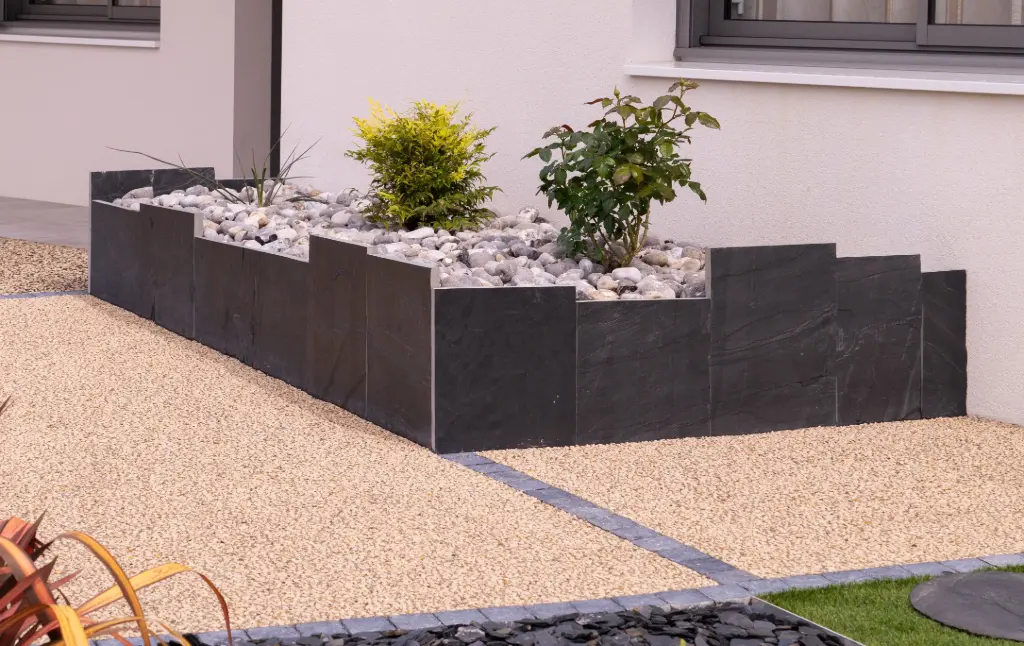 [PAE207] Palis ardoise GALYS Espagne - 4 cotés sciés 80x30x3 - 2 faces nat.