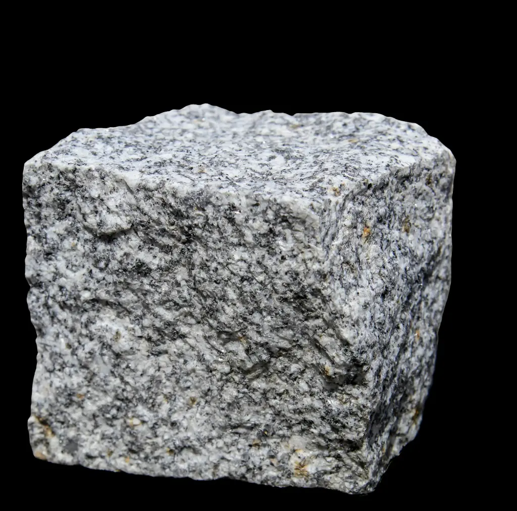 Pavé granit toutes faces éclatées 8/10 x 8/10 x 8/10 Gris Tragal (90pcs/m²)