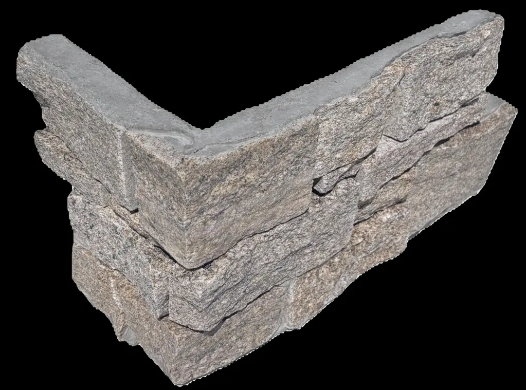 ANGLE Granit Jaune 40+20x20 ép 35-50mm