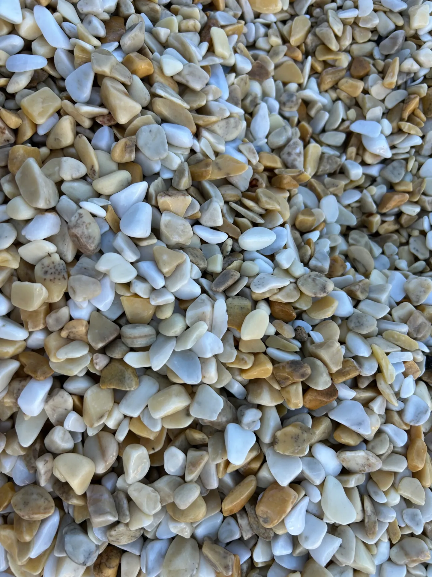 Galet MARBRE jaune Limon roulé 8/12