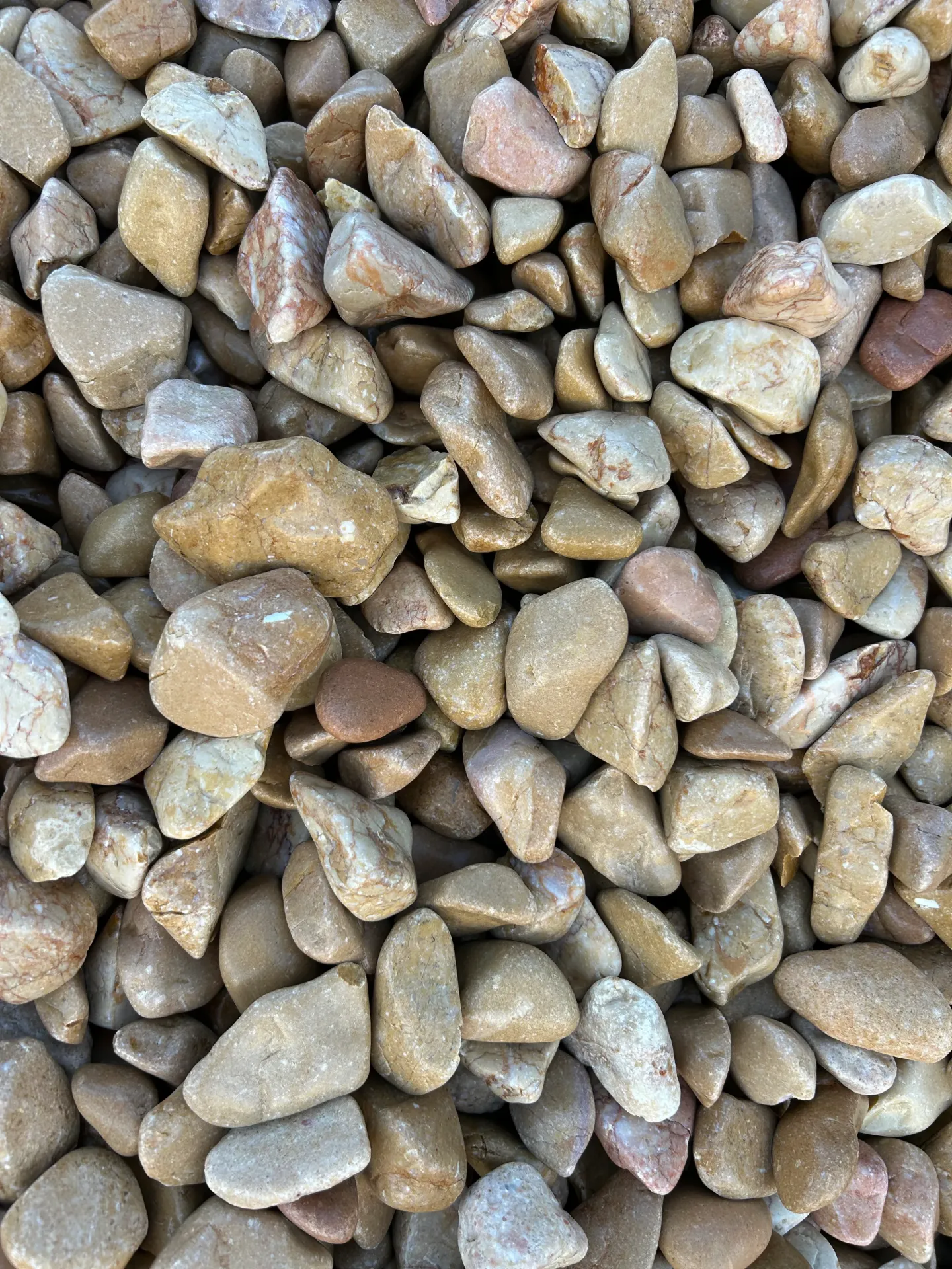 [VRA216] Galet MARBRE rose roulé 24/40