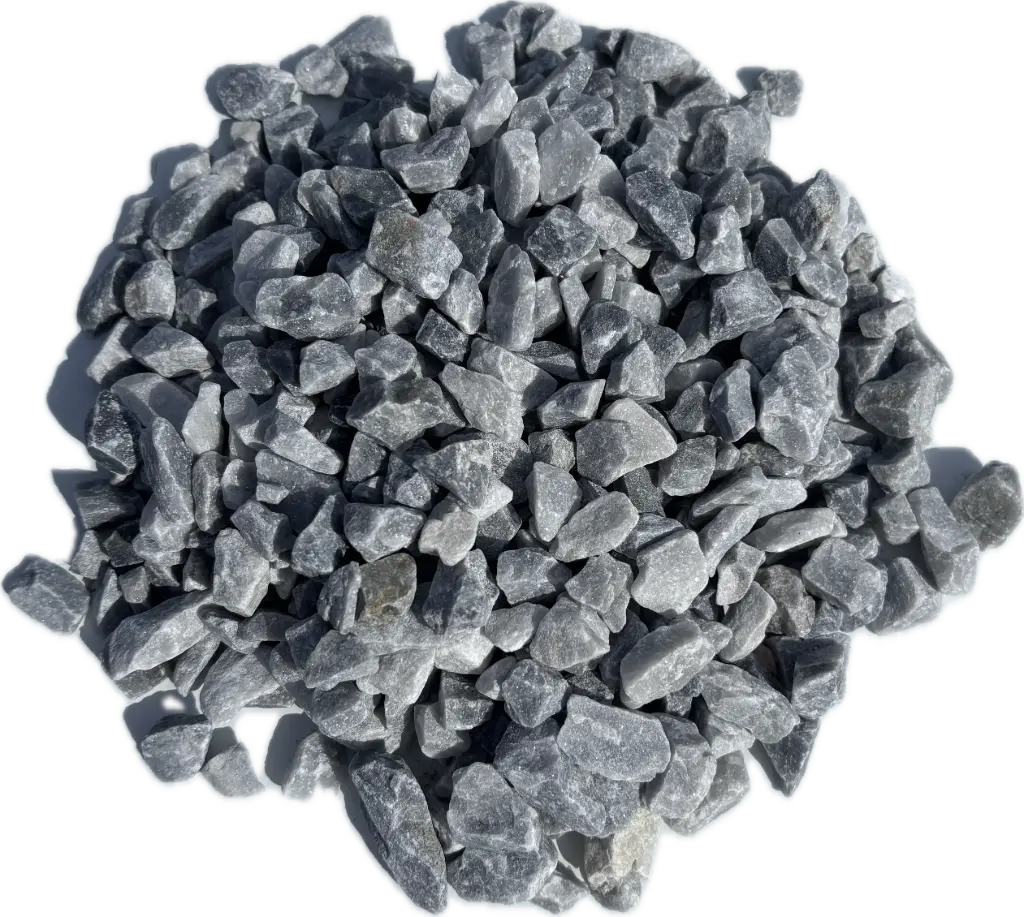 Gravier MARBRE gris-bleu concassé 8/12